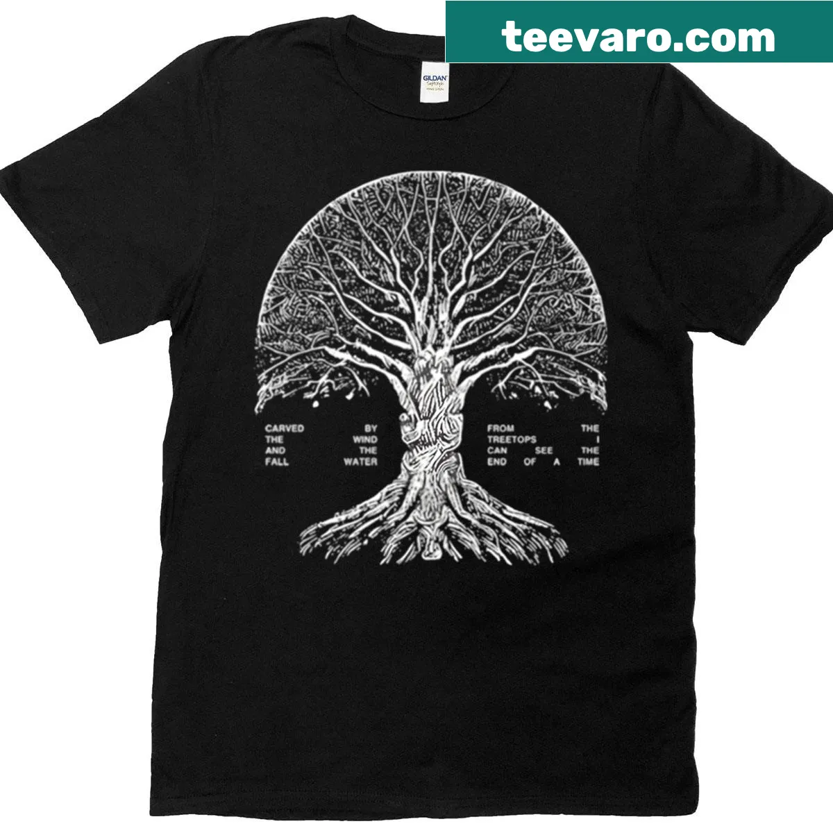 Vintage concert t-shirt with rock band logo — on a men's t-shirt