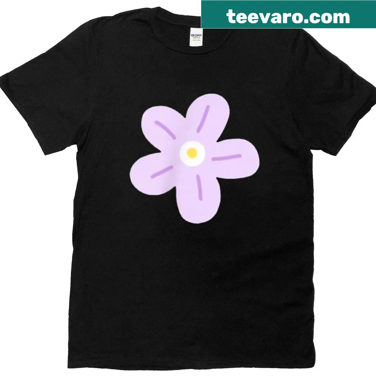 Illustrated t-shirt featuring a whimsical flower design for nature enthusiasts — on a men's t-shirt
