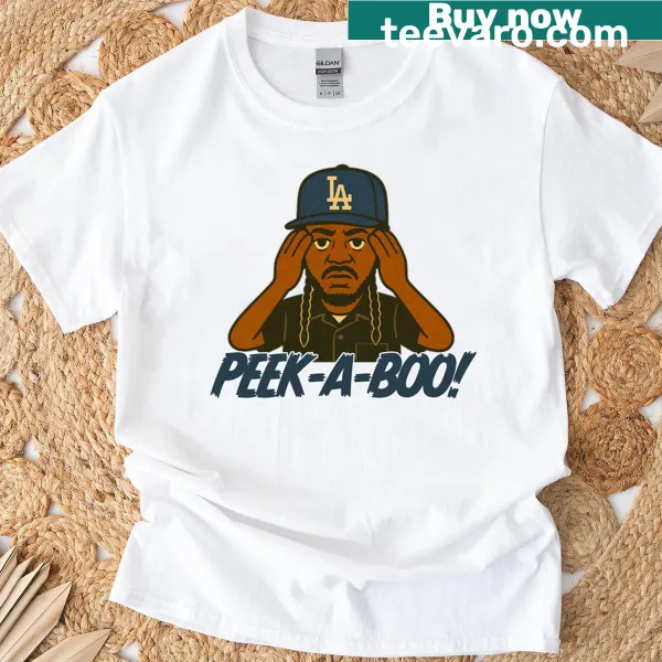 Cartoon peek-a-boo character design inspired by Kendrick K Lamar