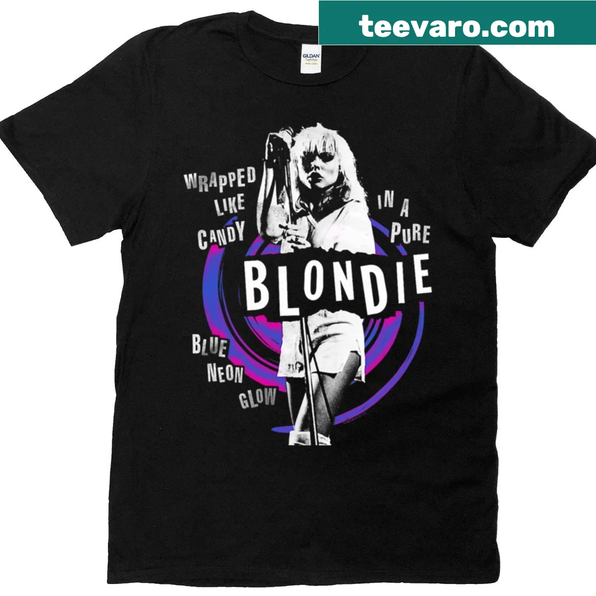 Vintage 80s rock metal band graphic T-shirt for music lovers — on a men's t-shirt