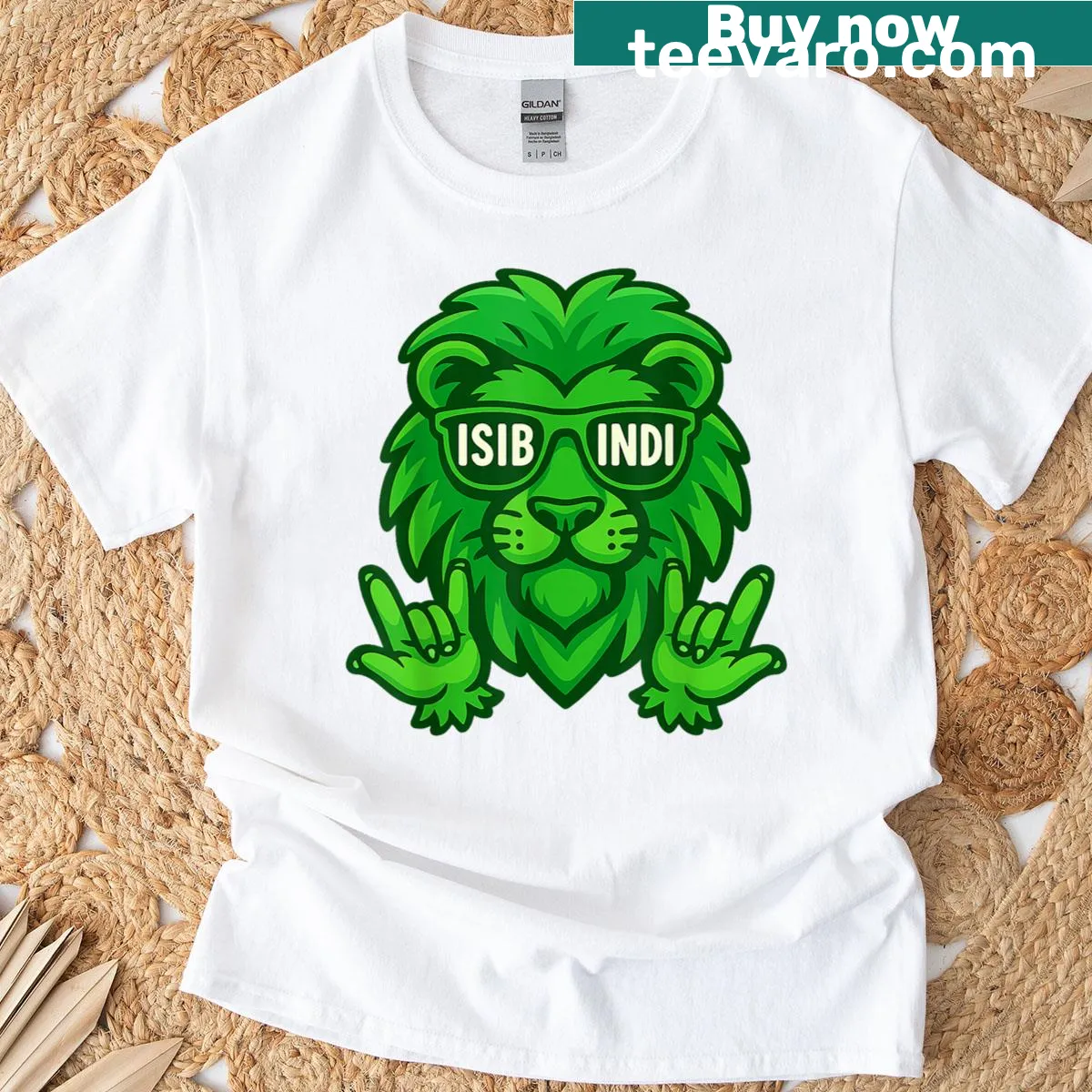 Inspirational typography design for Isibindi House courage shirt — on a men's t-shirt