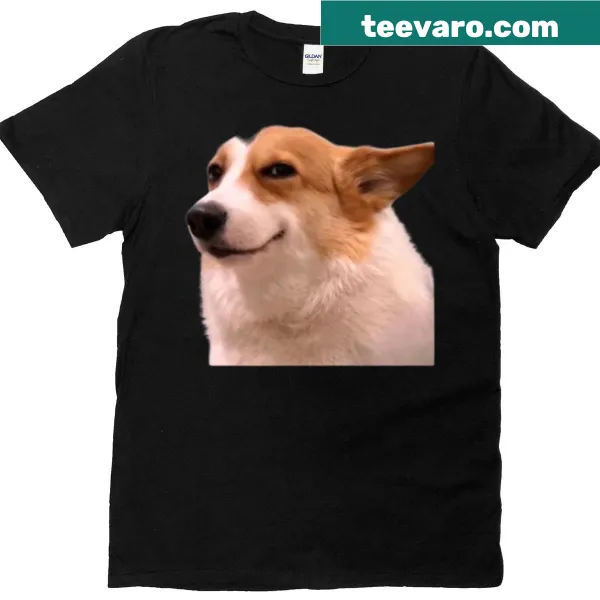 Cartoon dog shirt with a silly graphic