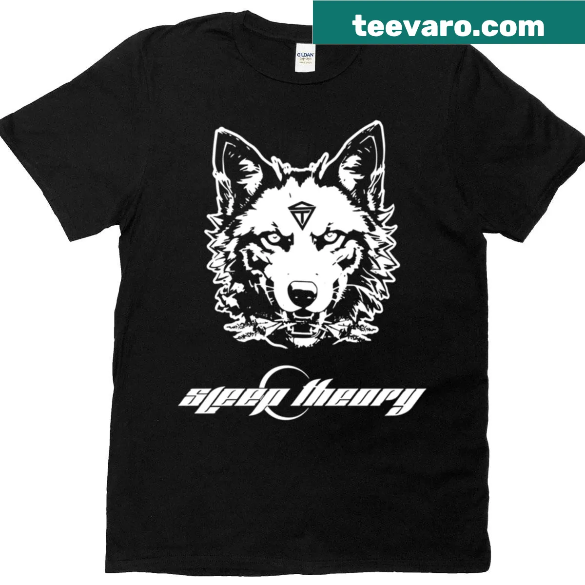 Vintage-style band t-shirt featuring Sleep Theory graphic — on a men's t-shirt