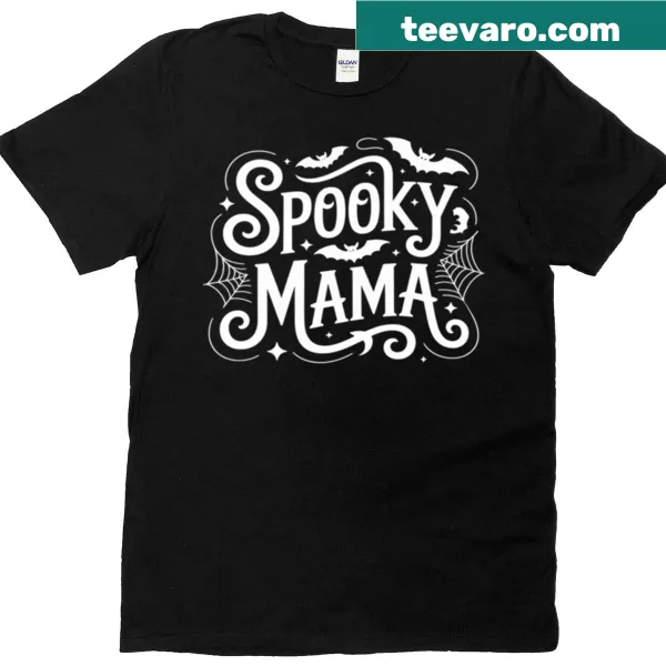 Whimsical witch mom t-shirt for Halloween