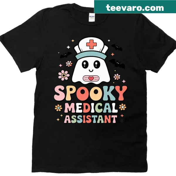 Playful Halloween T-shirt for medical assistants