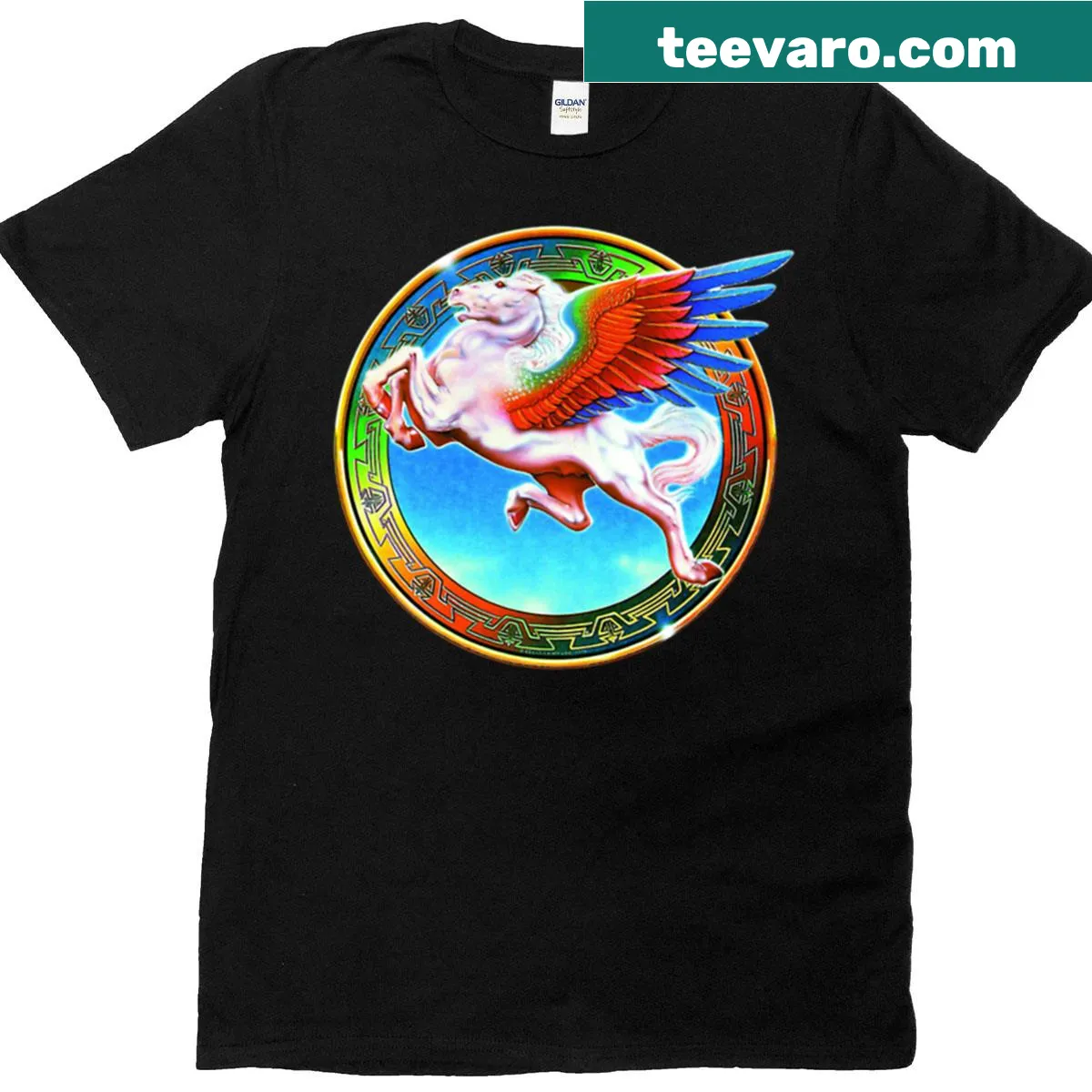 Steve Miller Band t-shirt with classic typography — on a men's t-shirt