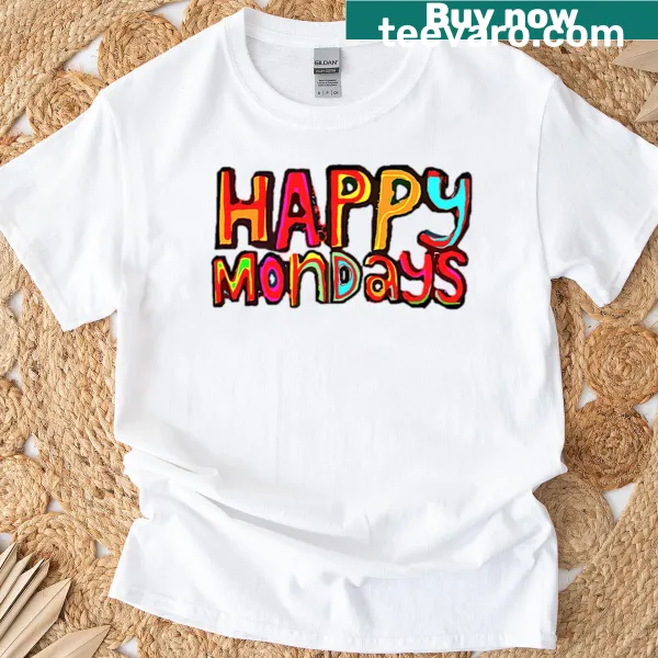 The Happy Mondays T-shirt with playful typography