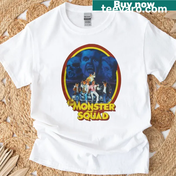 Illustration t-shirt featuring characters from The Monster Squad