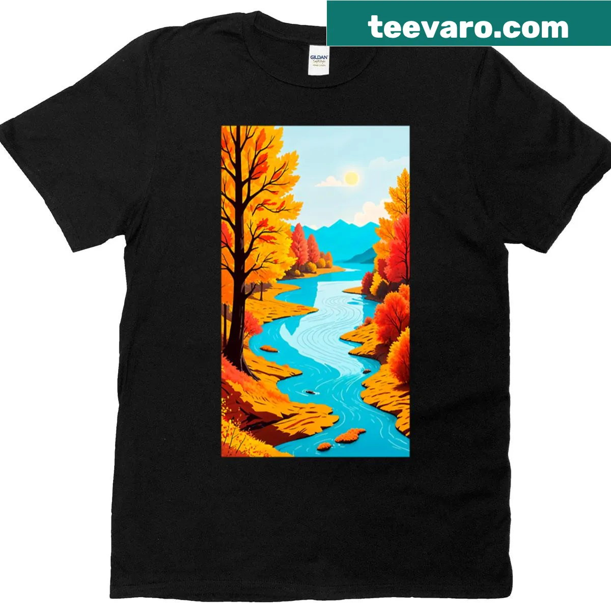 Illustrative design celebrating mysterious bands on a T-shirt — on a men's t-shirt