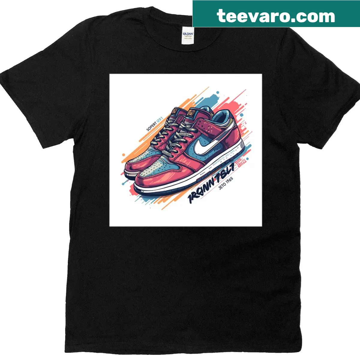 T-shirt with motivational typography about colors — on a men's t-shirt