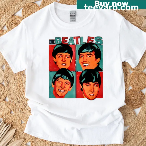 Vintage Beatles T-shirt with a funny face graphic