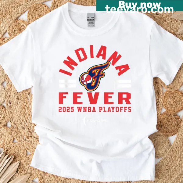 Official Indiana Fever T-shirt for the 2025 WNBA playoffs