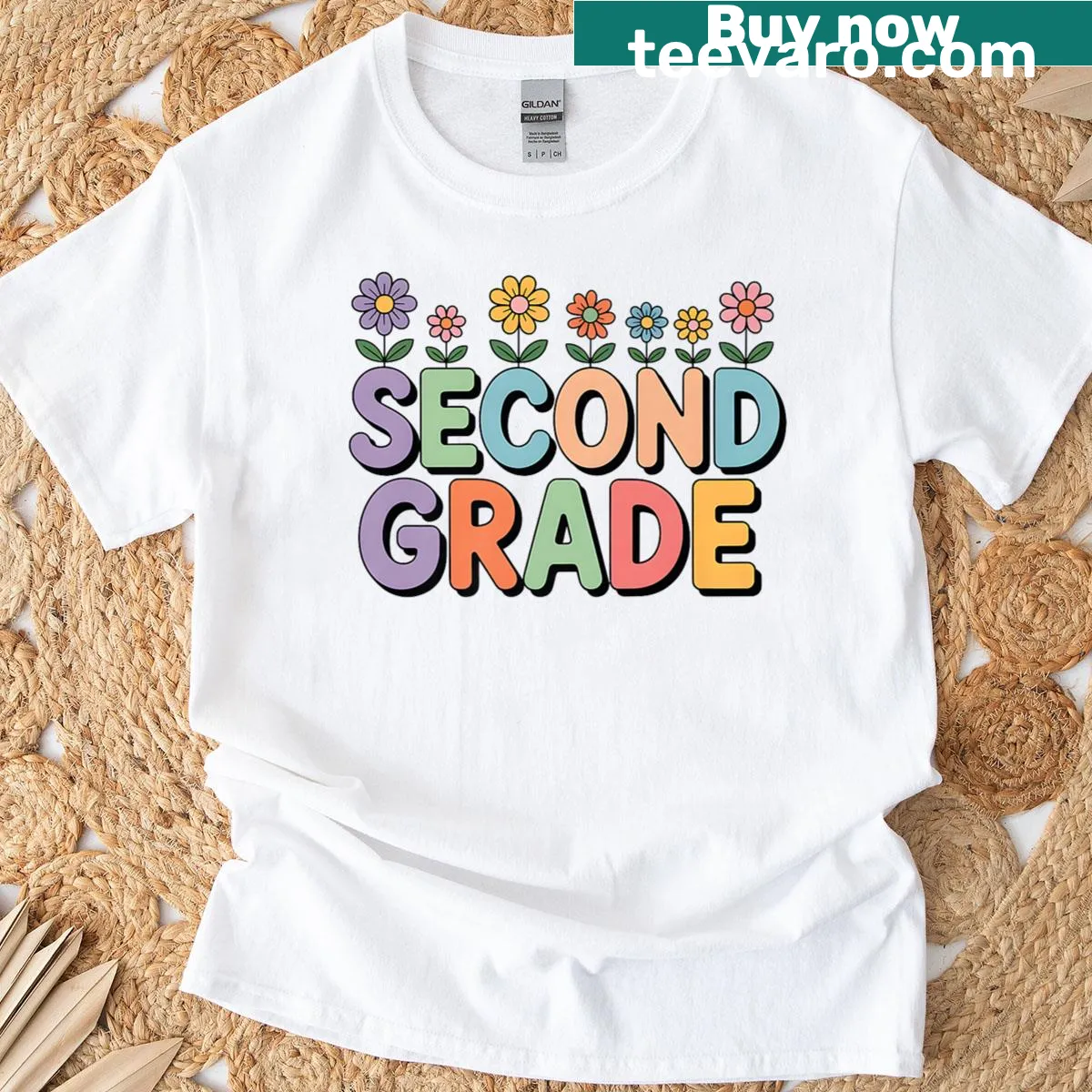Back to school T-shirt for second graders — on a men's t-shirt