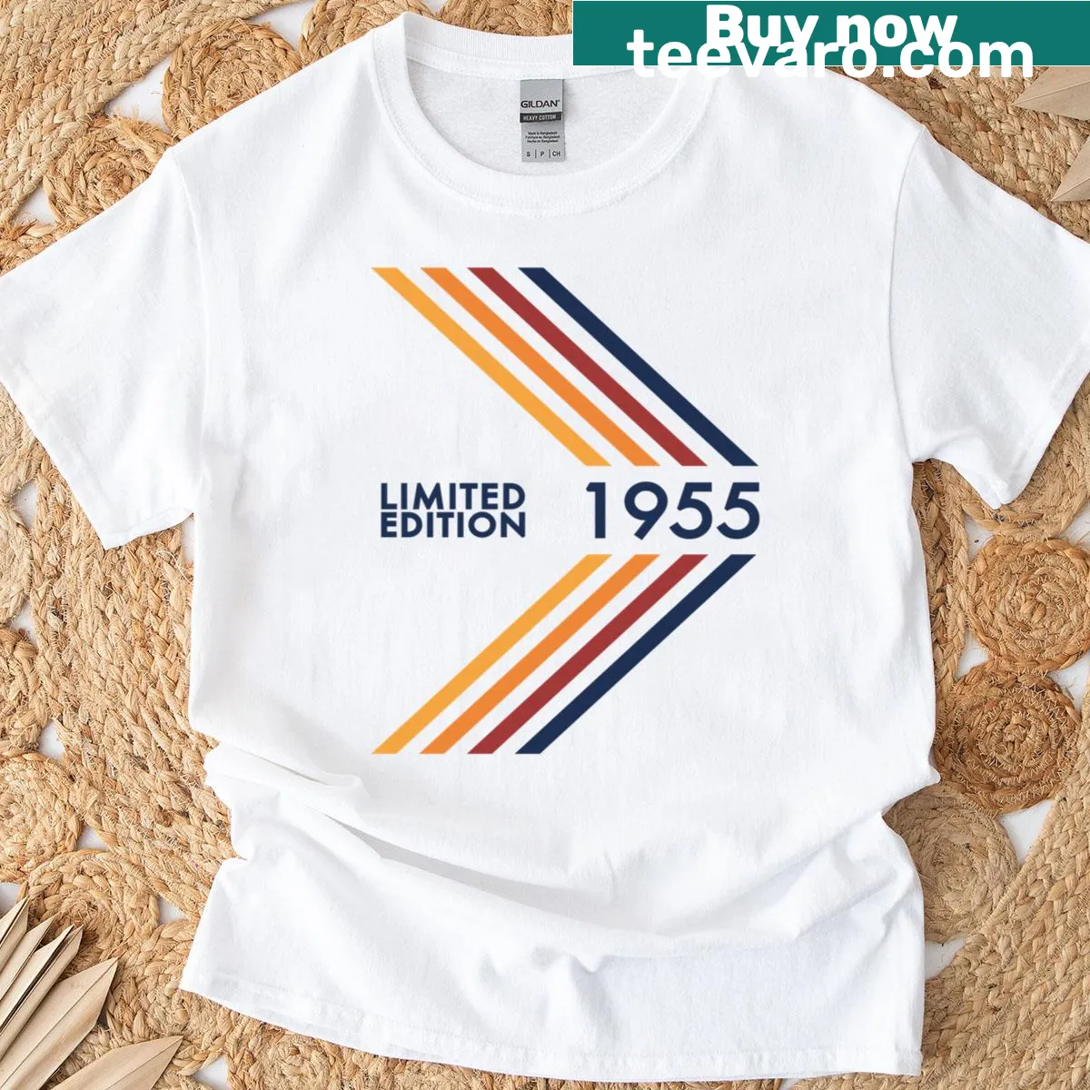 Vintage style limited edition t-shirt for a 70th birthday celebration — on a men's t-shirt