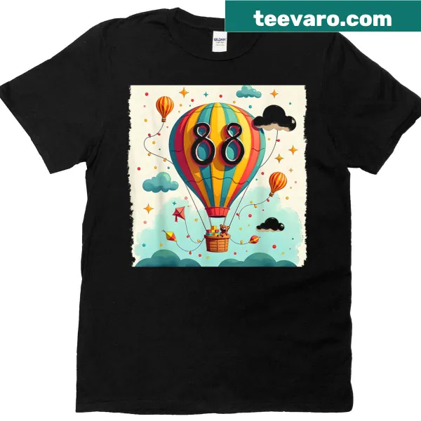 Playful typography celebrating 88 years young t-shirt