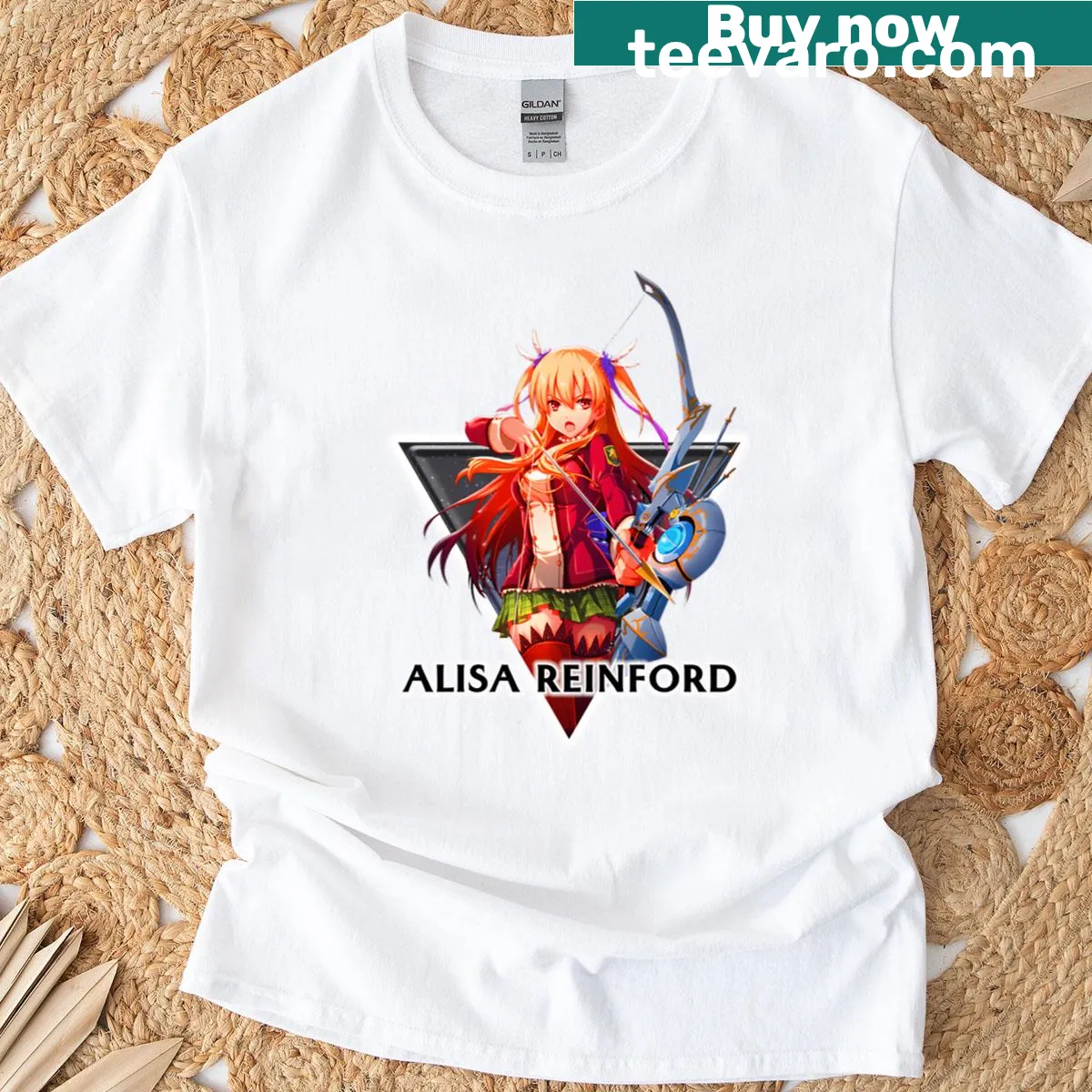 Funny anime movie-themed T-shirt with cartoon design — on a men's t-shirt