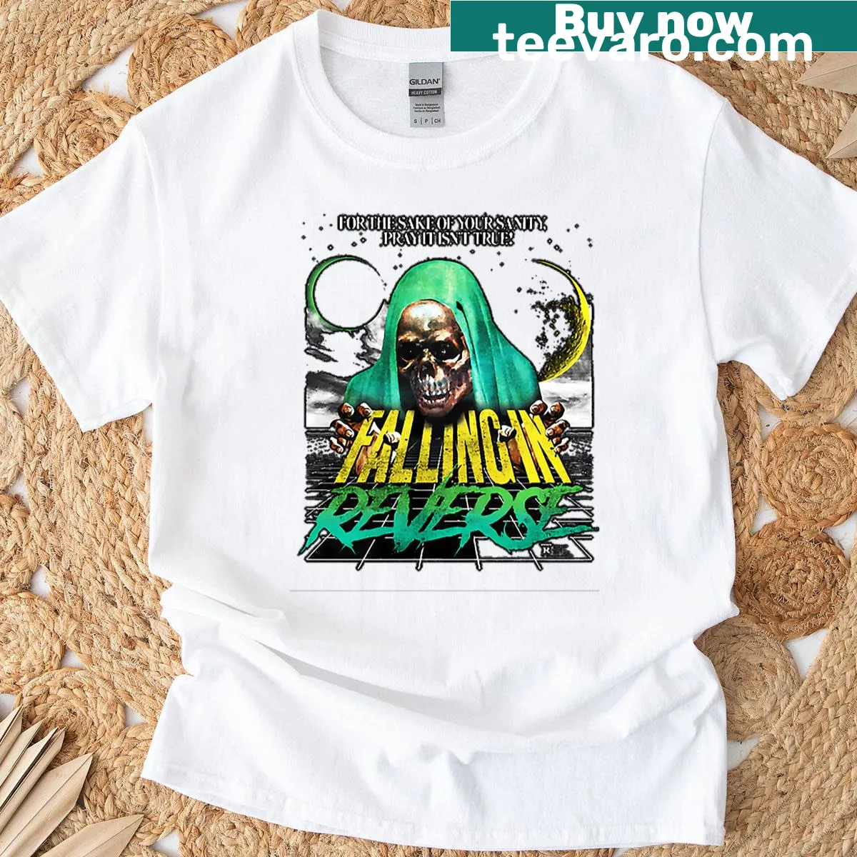 Retro t-shirt honoring 90s rap rock band albums — on a men's t-shirt