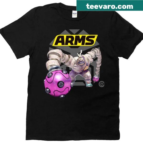 T-shirt with edgy Arms Master Mummy logo design