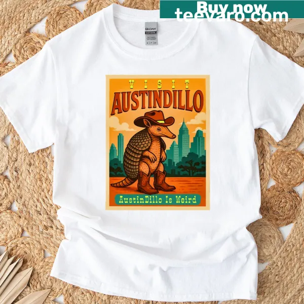 Retro parody design featuring Texas elements and humorous text
