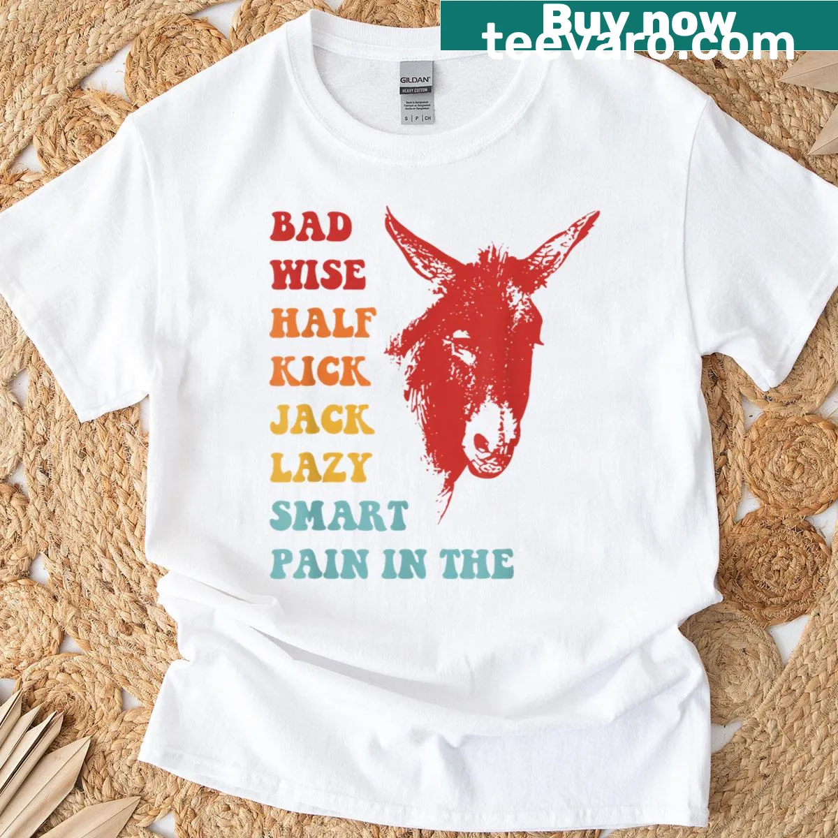Funny text T-shirt with humorous phrases — on a men's t-shirt