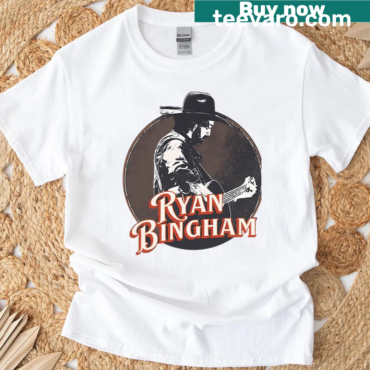 Vintage-style T-shirt inspired by 80s country music — on a men's t-shirt