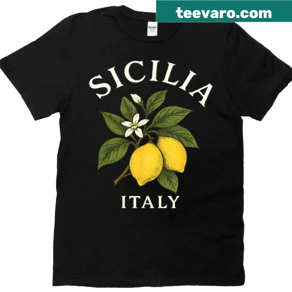Vintage T-shirt with Sicilia lemons graphic