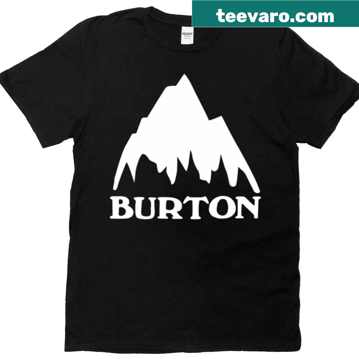 Brtn Snowboards graphic on T-shirt — on a men's t-shirt