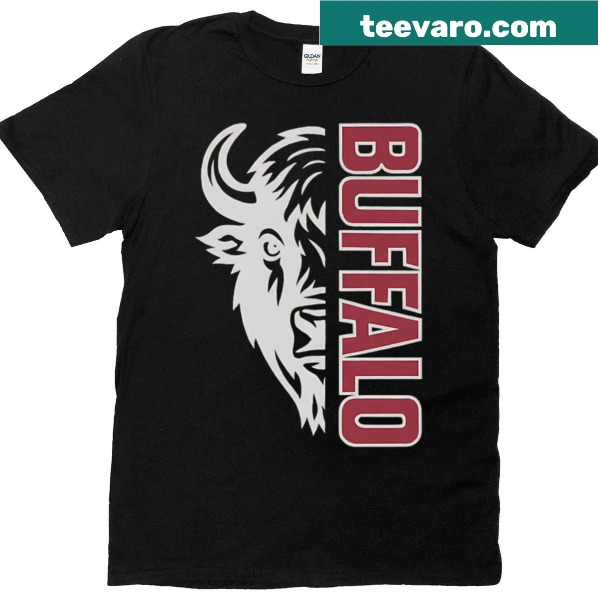 Vintage Buffalo Bills fan t-shirt — on a men's t-shirt