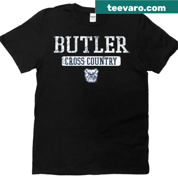 Vintage Butler Bulldogs cross country icon T-shirt for students