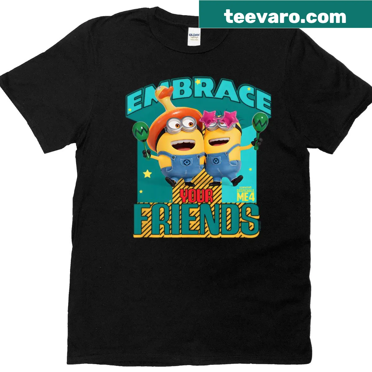 Vintage-style t-shirt with a funny cartoon banana graphic — on a men's t-shirt