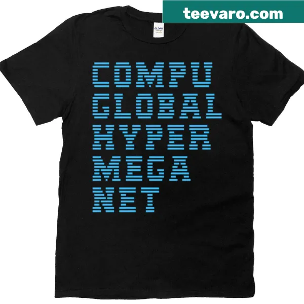 Oversized T-shirt featuring the Compuglobalhypermeganet logo illustration