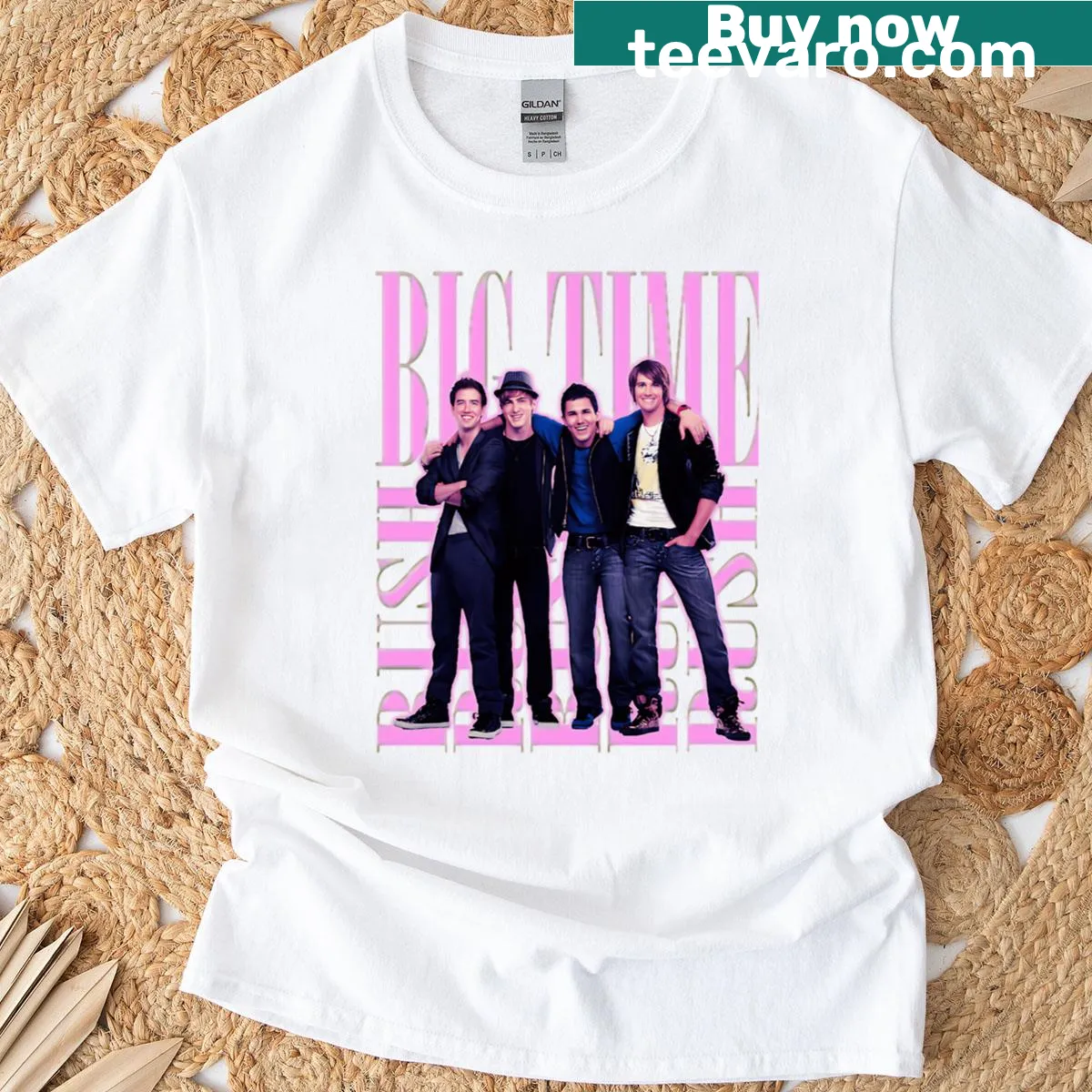 Vintage concert logo T-shirt celebrating American music culture — on a men's t-shirt