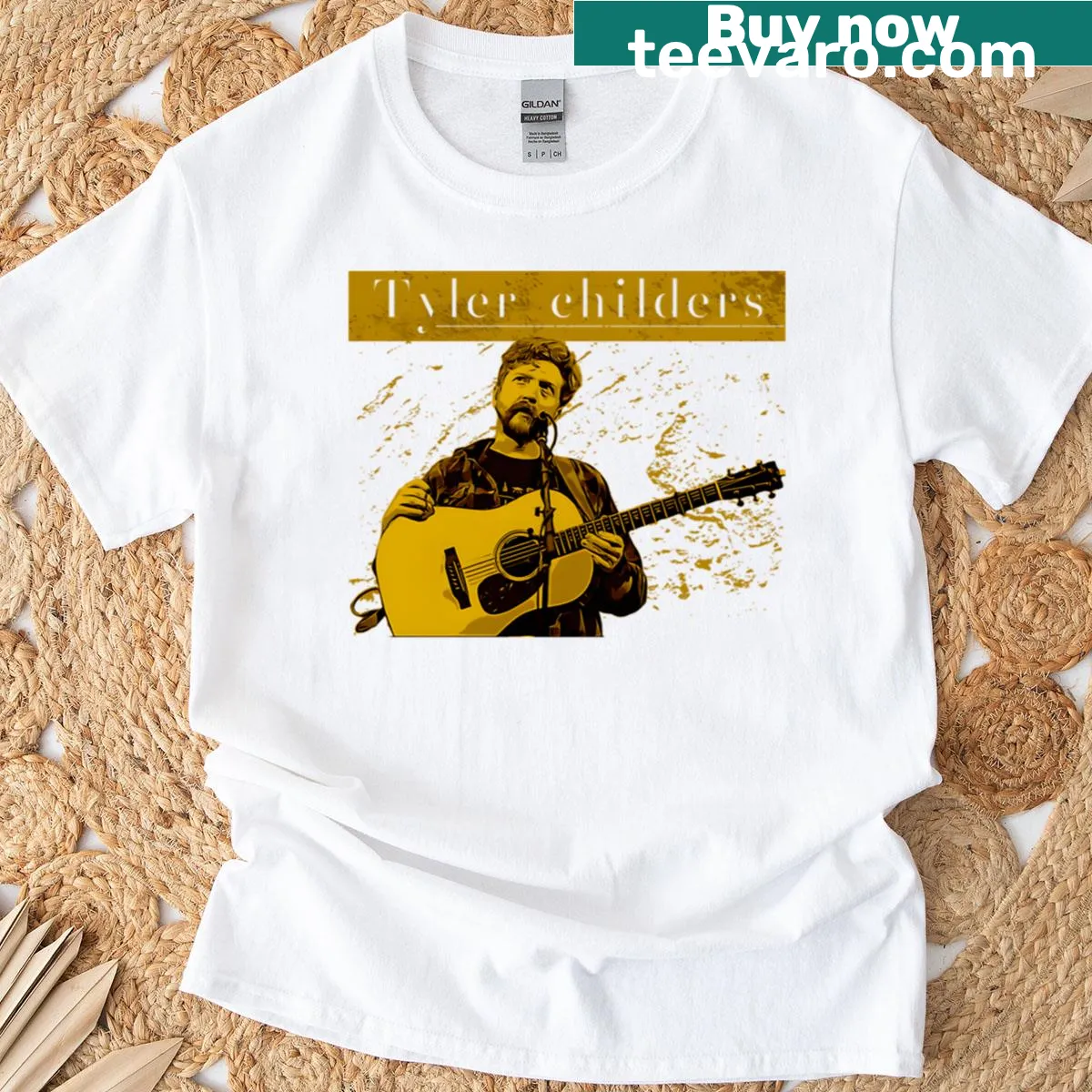 Country Music Singer Tour T-shirt with concert graphics — on a men's t-shirt