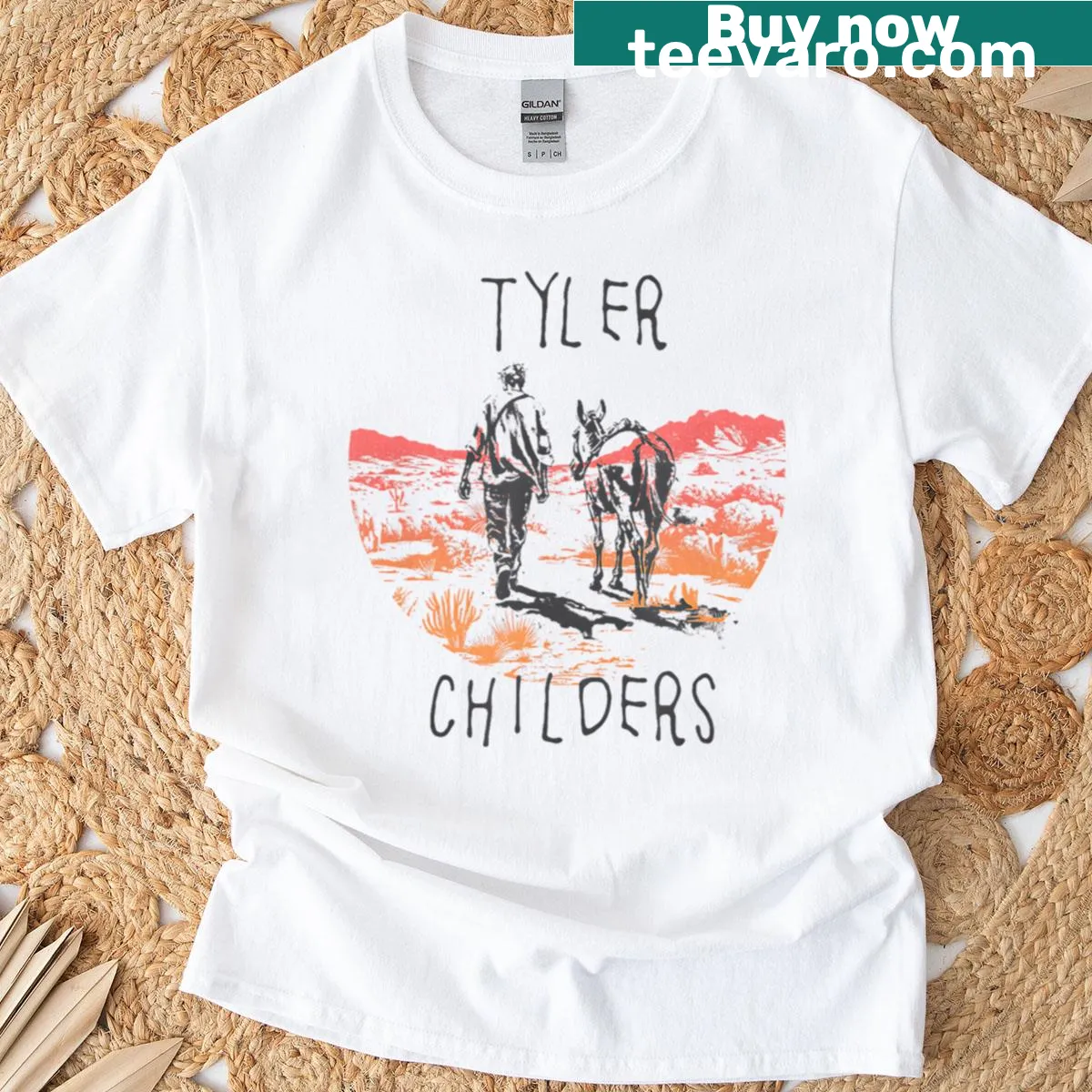 Emblematic design featuring a country music singer on t-shirt. — on a men's t-shirt