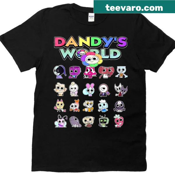 Cartoon-themed T-shirt for kids featuring fun movie characters