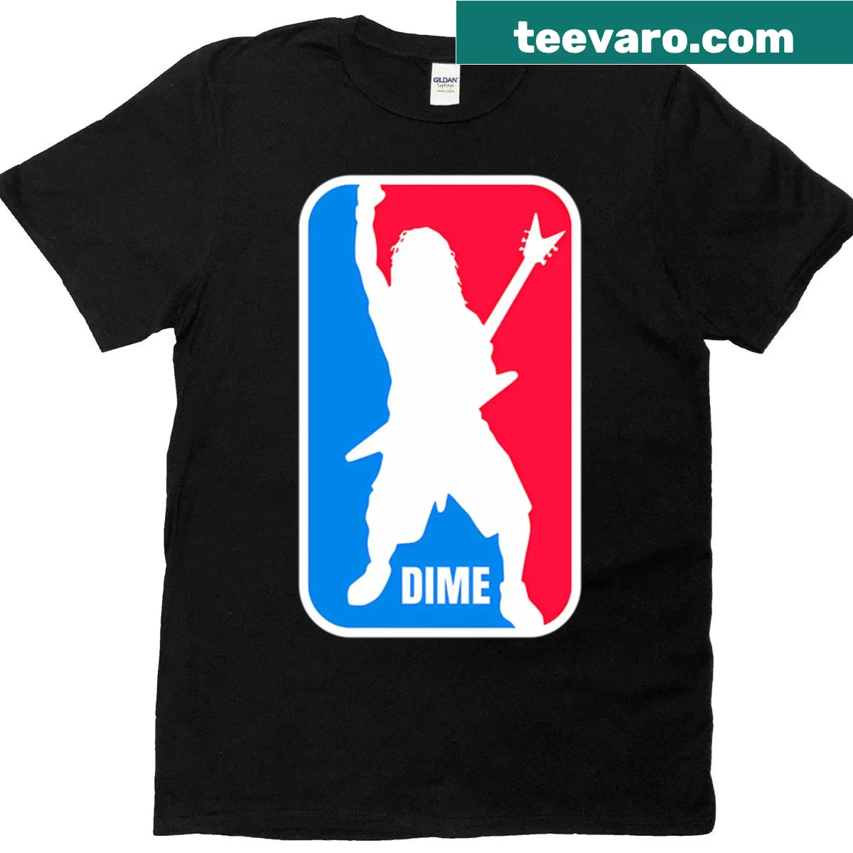 Dimebag Darrell sport logo on a tribute T-shirt — on a men's t-shirt