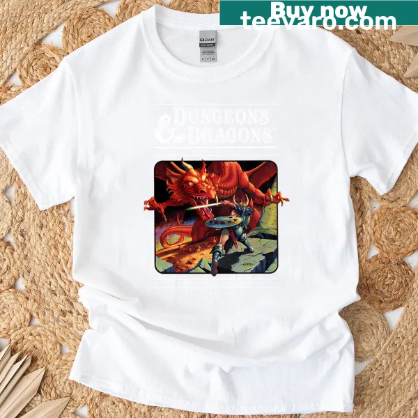 Playful Dungeons and Dragons themed T-shirt design