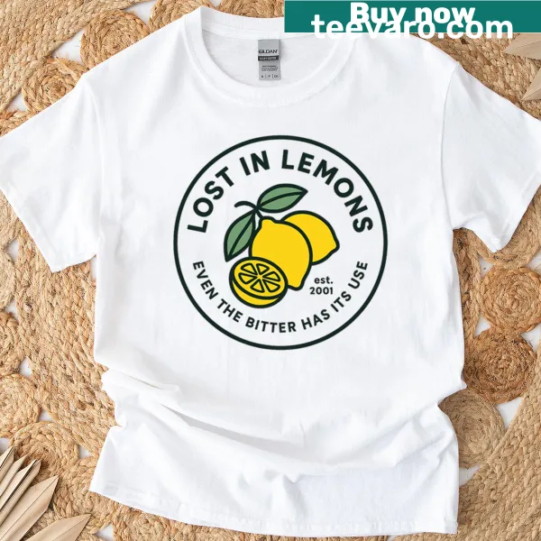 T-shirt featuring a quote: 'Even The Bitter Has Its Use' in stylish typography