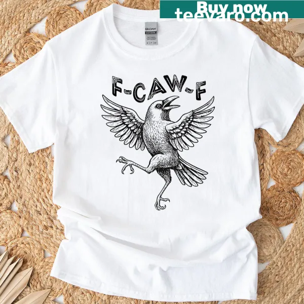 Retro vintage t-shirt featuring a funny raven crow graphic