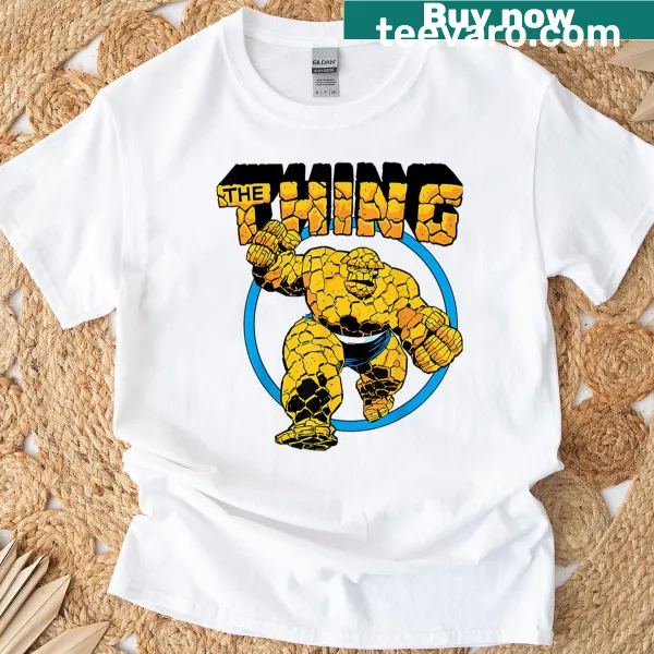 T-shirt featuring The Thing logo from Fantastic Four