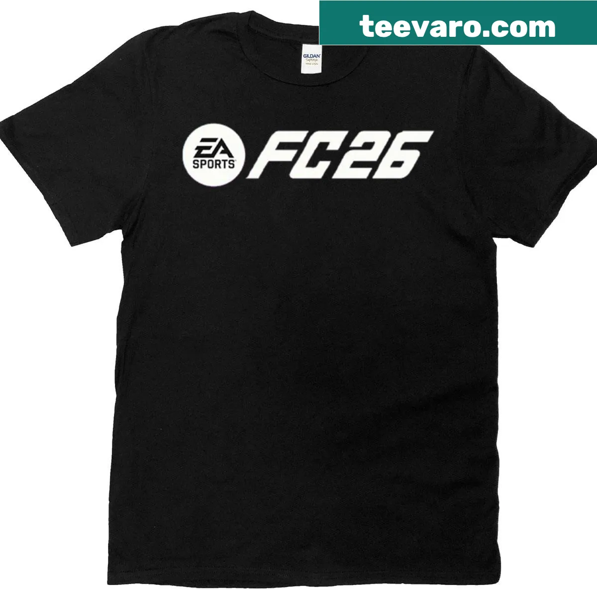 Fc26 Football inspired logo on a modern gamer T-shirt — on a men's t-shirt