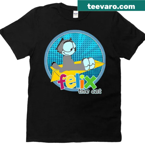 Cartoon-themed T-shirt for kids featuring retro film graphics.