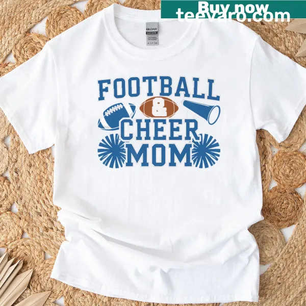 Vintage cheer mom t-shirt featuring a heartwarming cheerleading graphic