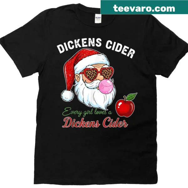 Funny Christmas T-shirt with pinup art and cider humor design.