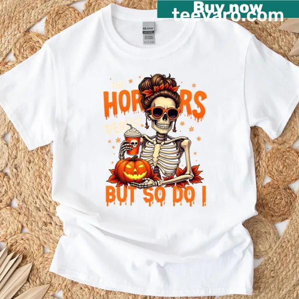 Vintage-style Skeleton Witch shirt with humorous Halloween graphic