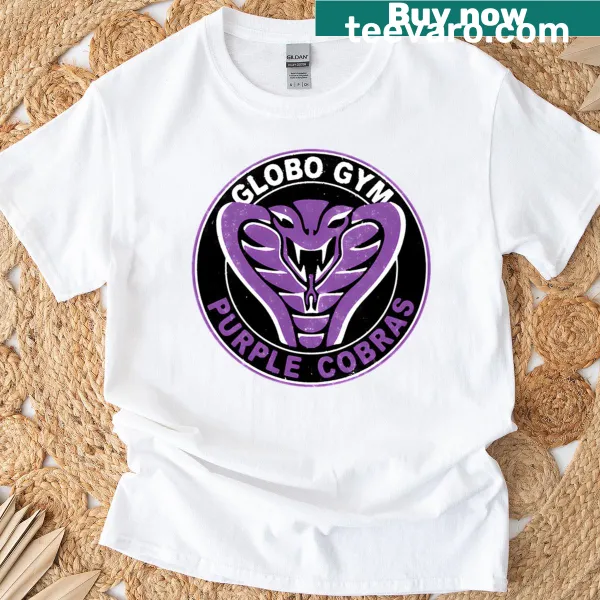 Globo Gym Purple Cobras logo graphic T-shirt