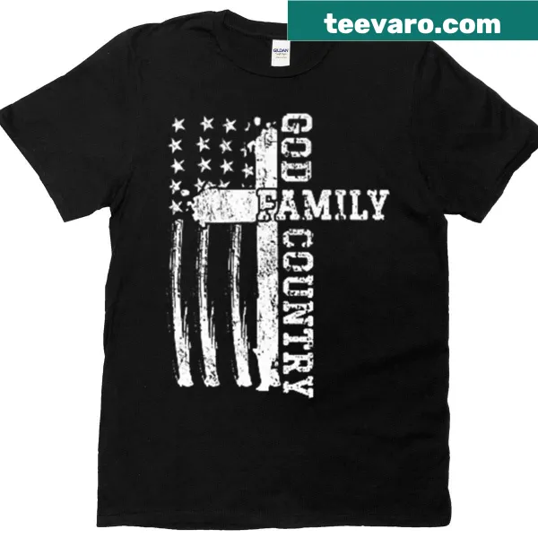 Christian themed t-shirt with U.S. flag and meaningful text