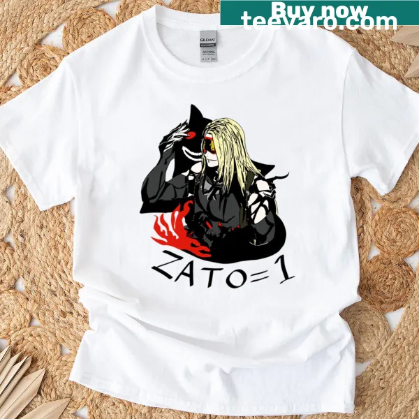 Illustration of Guilty Gear characters in action on a t-shirt