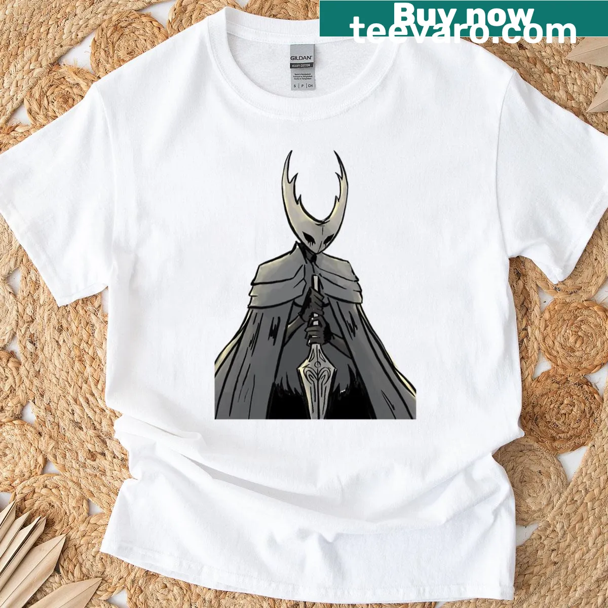 Stylish T-shirt featuring design from Hollow Knight: Silksong — on a men's t-shirt