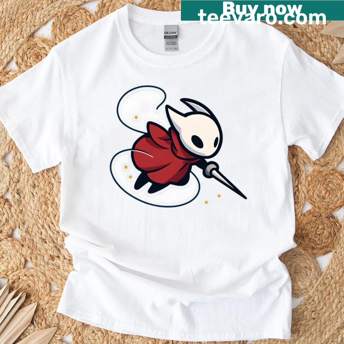 Hornet Spirit Dash T-shirt with team emblem — on a men's t-shirt